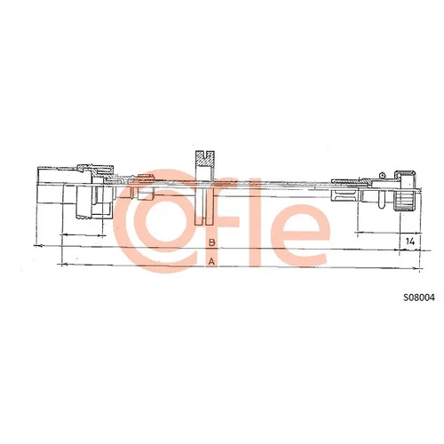 Hriadeľ tachometra COFLE 92.S08004