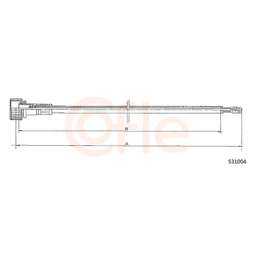 Hriadeľ tachometra COFLE S31004
