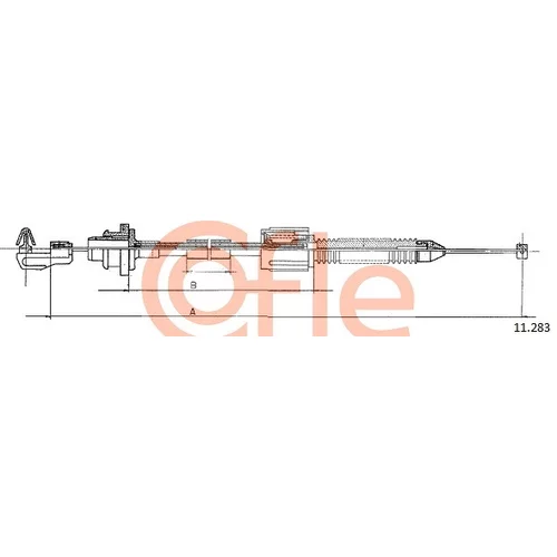 Plynové lanko COFLE 11.0283