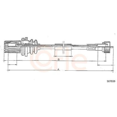 Hriadeľ tachometra COFLE 92.S07039