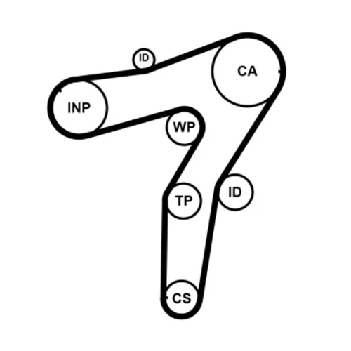 Ozubený remeň CT1183 (CONTINENTAL - CONTITECH) - obr. 1