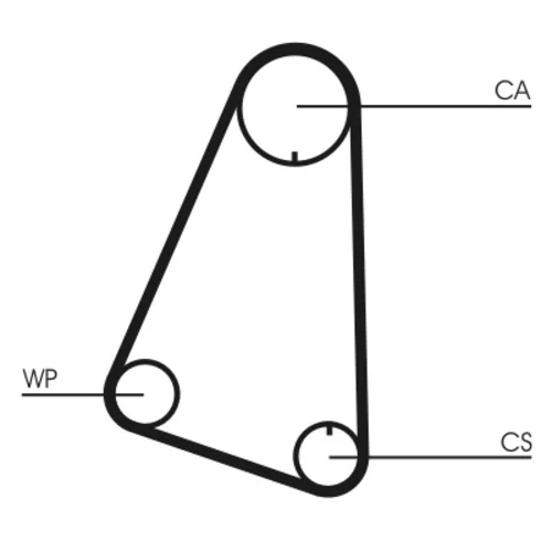 Vodné čerpadlo + sada ozubeného remeňa CT633WP1 (CONTINENTAL - CONTITECH) - obr. 1