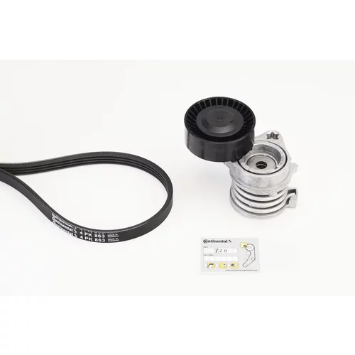 Ozubený klinový remeň - Sada CONTINENTAL - CONTITECH 4PK863K1