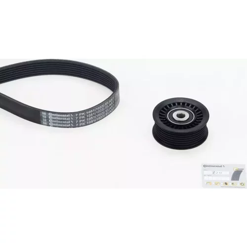 Ozubený klinový remeň - Sada CONTINENTAL - CONTITECH 7PK1051 ELAST K1