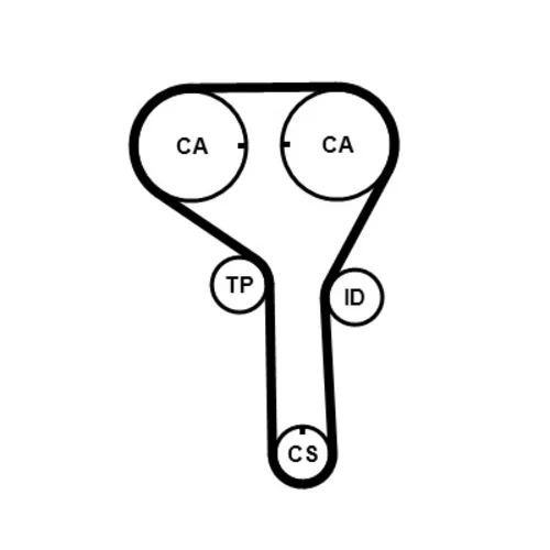 Ozubený remeň CT1247 (CONTINENTAL - CONTITECH) - obr. 1