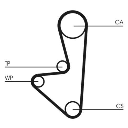 Vodné čerpadlo + sada ozubeného remeňa CT607WP1 (CONTINENTAL - CONTITECH) - obr. 1