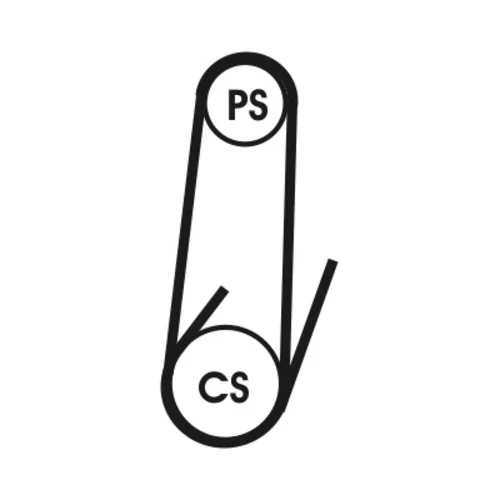 Ozubený klinový remeň - Sada CONTINENTAL - CONTITECH 4PK1022 ELAST T1