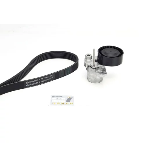Ozubený klinový remeň - Sada CONTINENTAL - CONTITECH 6PK1000K1