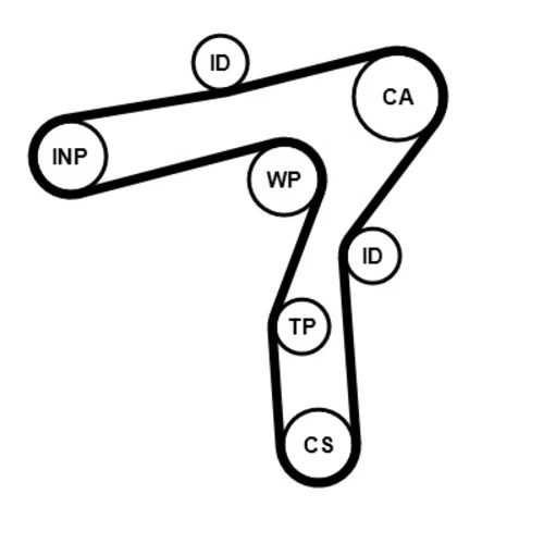 Vodné čerpadlo + sada ozubeného remeňa CT1241WP1 (CONTINENTAL - CONTITECH) - obr. 1