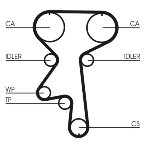 Vodné čerpadlo + sada ozubeného remeňa CT924WP1 (CONTINENTAL - CONTITECH) - obr. 1