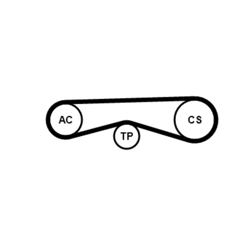 Ozubený klinový remeň - Sada 4PK970K1 (CONTINENTAL - CONTITECH) - obr. 1