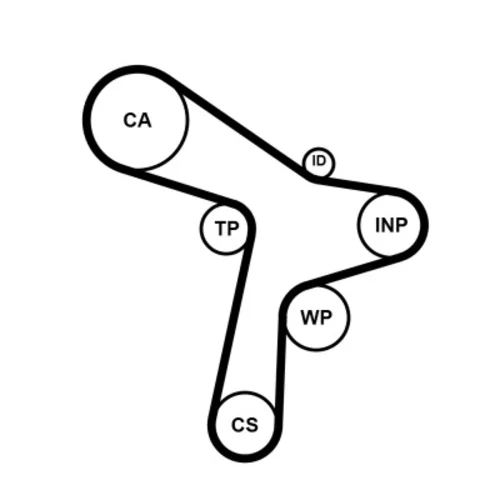 Vodné čerpadlo + sada ozubeného remeňa CT1168WP7 (CONTINENTAL - CONTITECH) - obr. 1