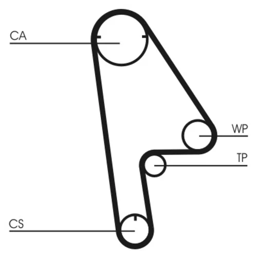 Ozubený remeň CT1001 (CONTINENTAL - CONTITECH) - obr. 1