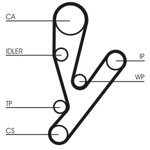 Vodné čerpadlo + sada ozubeného remeňa CT1148WP1 (CONTINENTAL - CONTITECH) - obr. 1