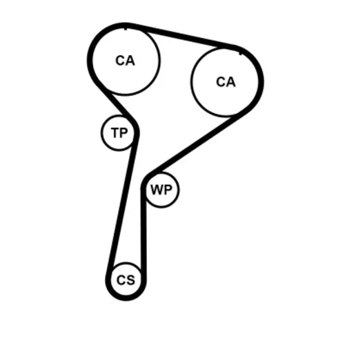 Ozubený remeň CT1244 (CONTINENTAL - CONTITECH) - obr. 1