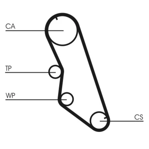 Vodné čerpadlo + sada ozubeného remeňa CT754WP1 (CONTINENTAL - CONTITECH) - obr. 1