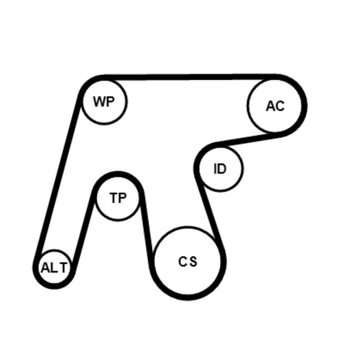 Vodné čerpadlo + sada klinového remeňa CONTINENTAL - CONTITECH 6PK1642WP3