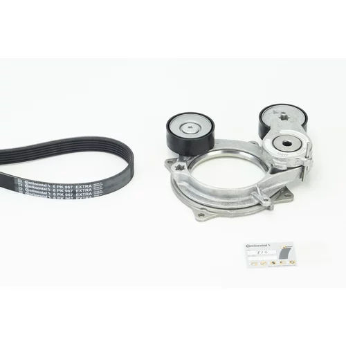 Ozubený klinový remeň - Sada CONTINENTAL - CONTITECH 6PK967 EXTRA K1