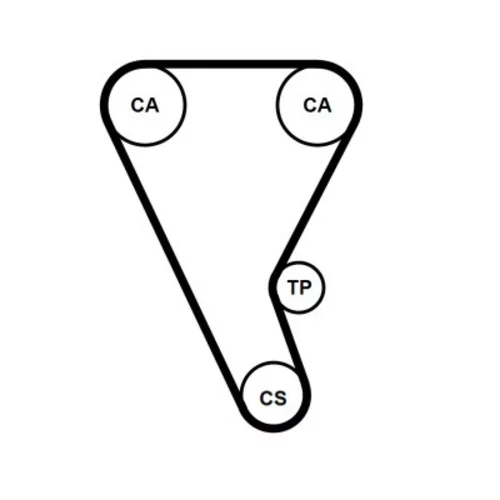 Ozubený remeň CT1233 (CONTINENTAL - CONTITECH) - obr. 1
