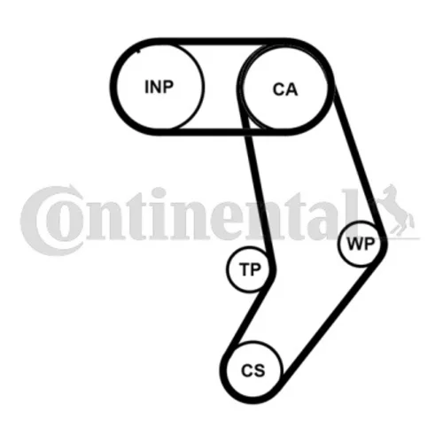 Vodné čerpadlo + sada ozubeného remeňa CT939WP7PRO (CONTINENTAL - CONTITECH) - obr. 1