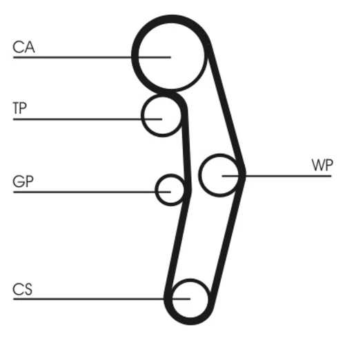Vodné čerpadlo + sada ozubeného remeňa CT1028WP6 (CONTINENTAL - CONTITECH) - obr. 1