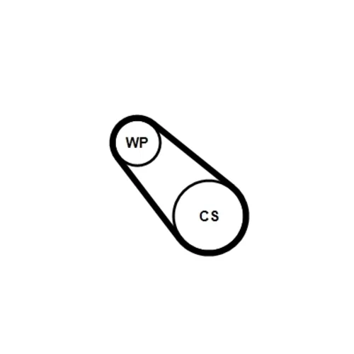 Vodné čerpadlo + sada klinového remeňa 3PK576 ELAST WP2 (CONTINENTAL - CONTITECH) - obr. 1