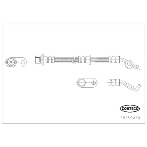 Brzdová hadica CORTECO 49401575