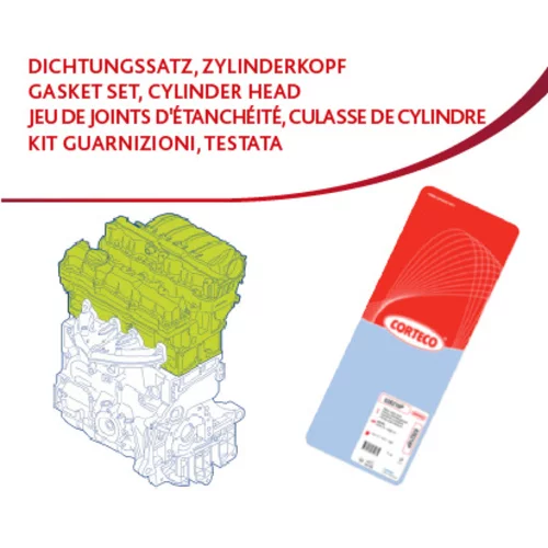 Sada tesnení, Hlava valcov CORTECO 83403614
