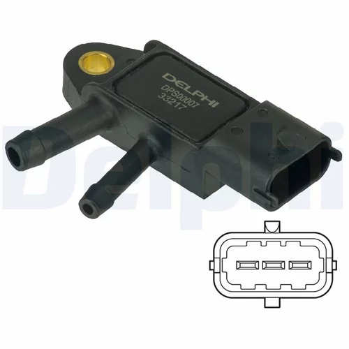 Snímač tlaku výfukových plynov DPS00007 /DELPHI/ - obr. 1