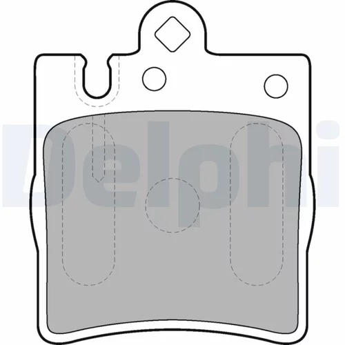 Sada brzdových platničiek kotúčovej brzdy LP1618 /DELPHI/ - obr. 1