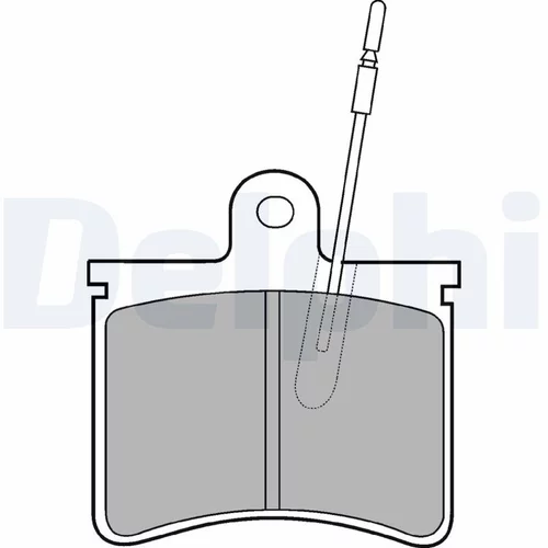 Sada brzdových platničiek kotúčovej brzdy LP228 /DELPHI/ - obr. 1