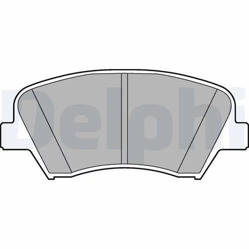 Sada brzdových platničiek kotúčovej brzdy LP2293 /DELPHI/ - obr. 1