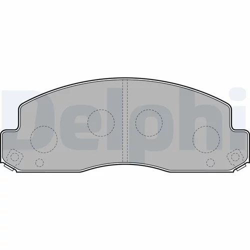 Sada brzdových platničiek kotúčovej brzdy LP2243 /DELPHI/ - obr. 1