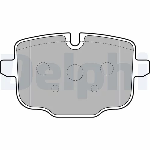 Sada brzdových platničiek kotúčovej brzdy LP2246 /DELPHI/ - obr. 1
