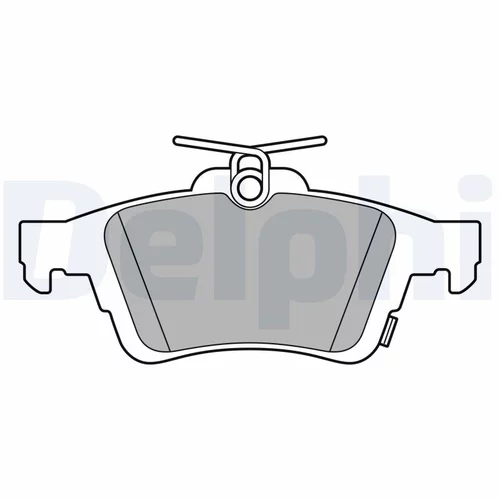 Sada brzdových platničiek kotúčovej brzdy LP3600 /DELPHI/ - obr. 1