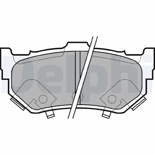 Sada brzdových platničiek kotúčovej brzdy LP404 /DELPHI/ - obr. 1