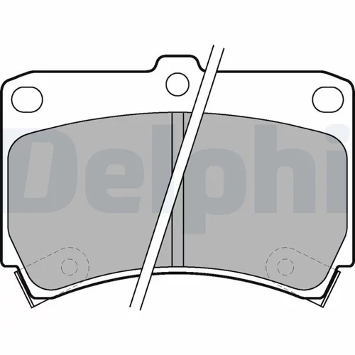 Sada brzdových platničiek kotúčovej brzdy LP743 /DELPHI/ - obr. 1