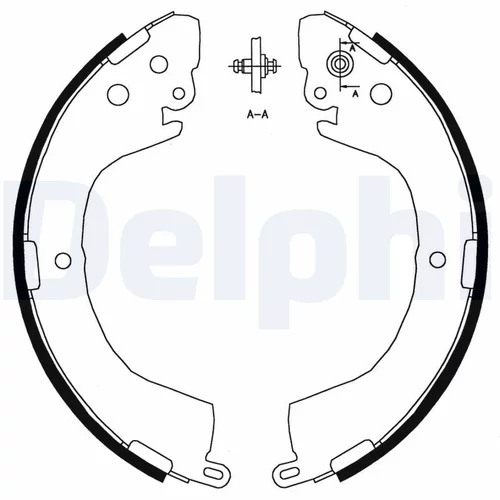 Sada brzdových čeľustí LS1826 /DELPHI/ - obr. 1