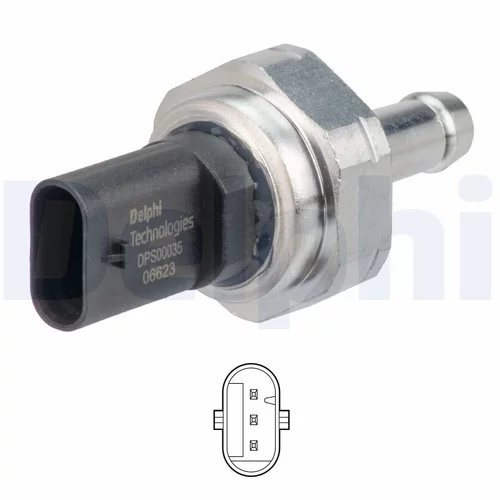 Snímač tlaku výfukových plynov DPS00035-12B1 /DELPHI/ - obr. 1