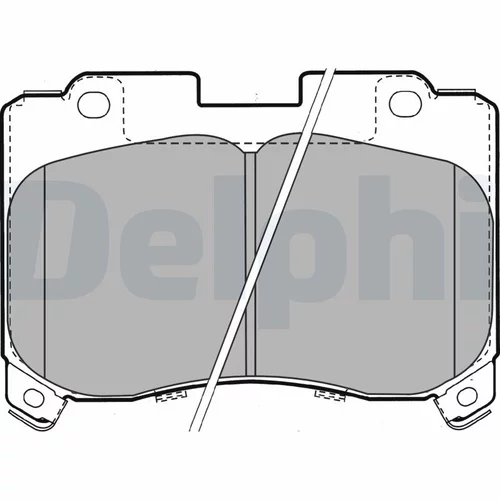 Sada brzdových platničiek kotúčovej brzdy DELPHI LP1061