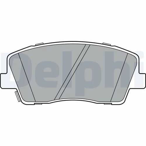 Sada brzdových platničiek kotúčovej brzdy LP3376 /DELPHI/ - obr. 1