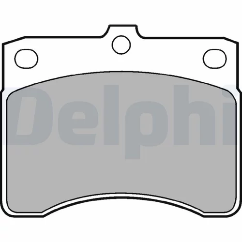 Sada brzdových platničiek kotúčovej brzdy DELPHI LP578
