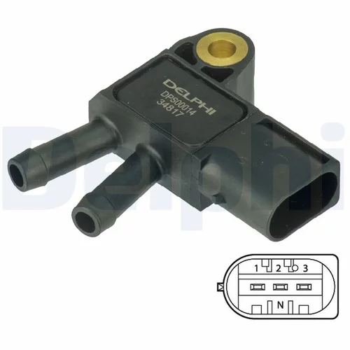 Snímač tlaku výfukových plynov DPS00014 /DELPHI/ - obr. 1