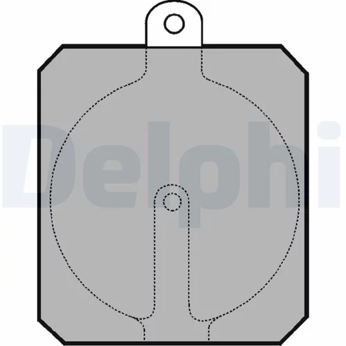 Sada brzdových platničiek kotúčovej brzdy DELPHI LP111