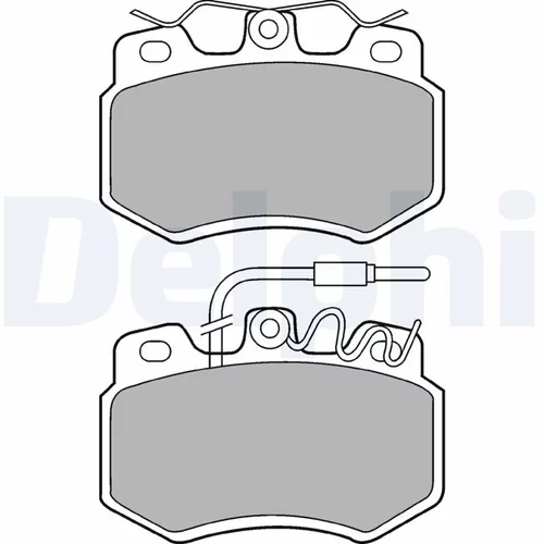 Sada brzdových platničiek kotúčovej brzdy DELPHI LP536