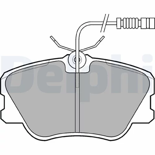 Sada brzdových platničiek kotúčovej brzdy LP608 /DELPHI/ - obr. 1