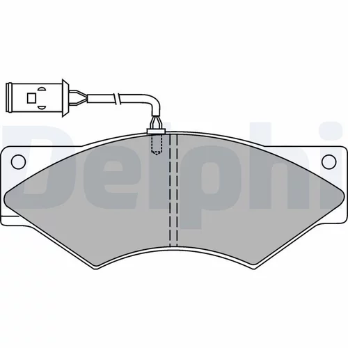 Sada brzdových platničiek kotúčovej brzdy LP8040 /DELPHI/ - obr. 1
