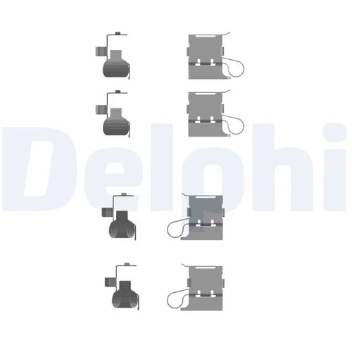 Sada príslušenstva obloženia kotúčovej brzdy DELPHI LX0756