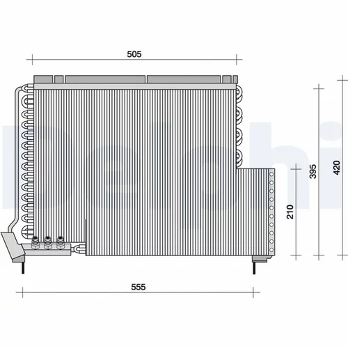 Kondenzátor klimatizácie DELPHI TSP0225079