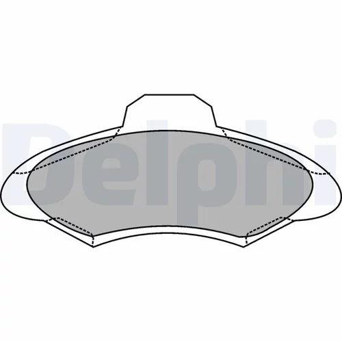 Sada brzdových platničiek kotúčovej brzdy LP1139 /DELPHI/ - obr. 1